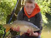 This is Jake Douglas with a lovely fish caught during the August Bank Holiday weekend.  Jake was camping here with his family and his friend Lewis.