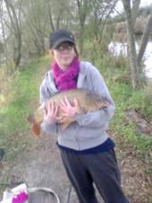 This is Jemma Mullins who had a great day on the Carp Lake.  What a super fish.