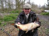 Len Selman, a retired director from Yatton, recently fished peg 20 using luncheon meat over sweetcorn, a size 10 hook, 10lb line, close to the island to take, amongst others, this lovely double-figured carp.