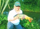 Louis girlfriend caught her first ever carp landing a lovely 6lb common!