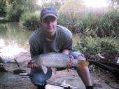 Matt Wright with a lovely common from the Carp Lake.