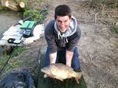 Here's Sam with another lovely carp.