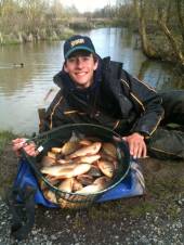 This is Shawn Kittridge with a lovely bag of crucians from the Carp Lake.