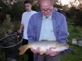 Mike Barber sent us this great photo of his Uncle Reg, 88 years young, who caught this twelve and a half pounder on the North Pool on 6th September 2007.